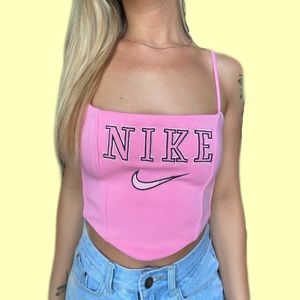 PINK NIKE CORSET